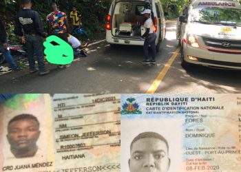 Dos haitianos resultan lesionados en Puerto Plata tras deslizarse motocicleta donde viajaban
