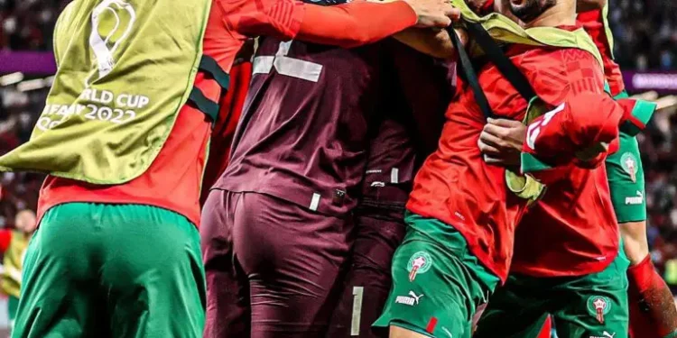 Marruecos sorprende a España;  se convierte en  primer cuartofinalista árabe