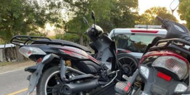 Policía recuperan dos motocicletas a tiros durante enfrentamiento con delincuentes en Dajabón