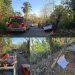 Dos personas lesionadas en El Mamey al chocar camioneta con poste del tendido eléctrico