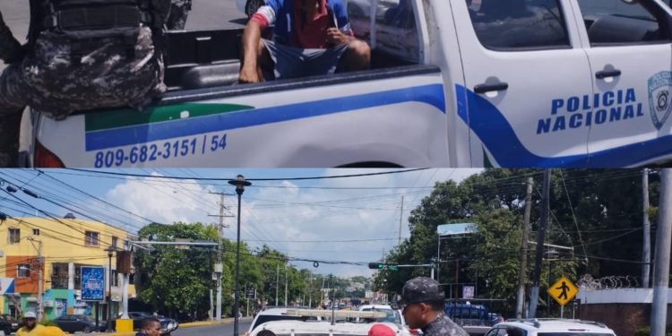 Policía retira limpiavidrios y pedigüeños molestaban conductores en vías de Puerto Plata