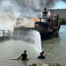 Incendio afecta barco pesquero en Luperón Puerto Plata