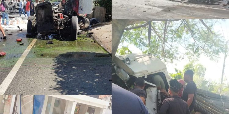 Choque en sucesión de varios vehículos deja un muerto y 4 heridos en Altamira