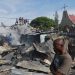 Un voraz incendio destruyó un popular mercado callejero en la capital de Haití