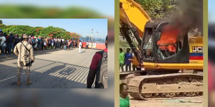 Pese incidentes de ayer en CODEVI cientos de haitianos cruzaron hoy hacia el mercado fronterizo de Dajabón