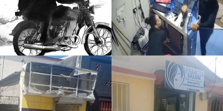 Delincuentes asaltan dos bancas de Lotería en Puerto Plata; roban moto a un delivery