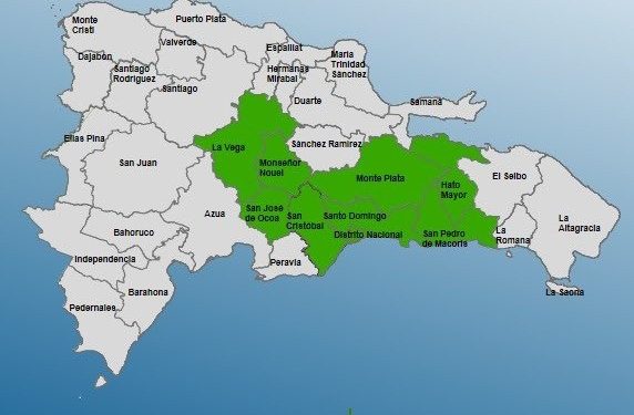 COE emite alerta verde para 9 provincias por onda tropical