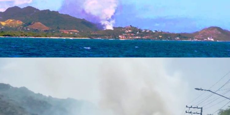 Vertedero de Puerto Plata se incendia otra vez emanando densa humareda