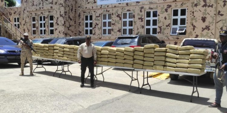 Cesfront fiscalía y DNCD decomisan más de mil libras de Marihuana intentaron introducir en camión desde Haití