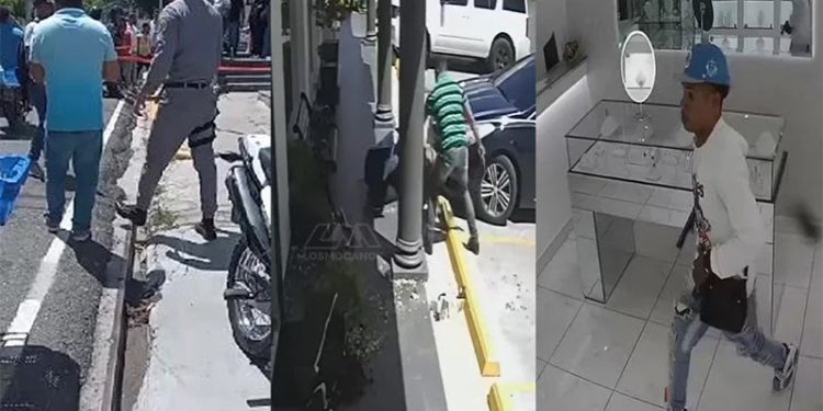 Cae abatido uno de los involucrado en asalto de joyería en Santiago