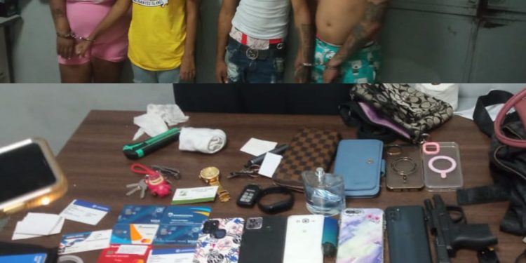 Apresa 4 asaltantes de taxista en Puerto Plata, le ocupan arma de fuego y celulares