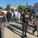 El PLD realiza marcha pacífica con mascarillas y rostros cabizbajos contra resultados electorales en Dajabón
