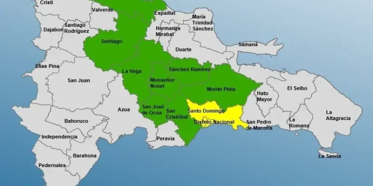 COE mantiene 02 provincias en alerta amarilla y amplía 08 en verde