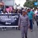 Con motivo del Día Internacional de la Mujer cientos de mujeres vestidas de luto marchan en Dajabón en reclamo de que se reconozca el triunfo de Fiordaliza Ceballos