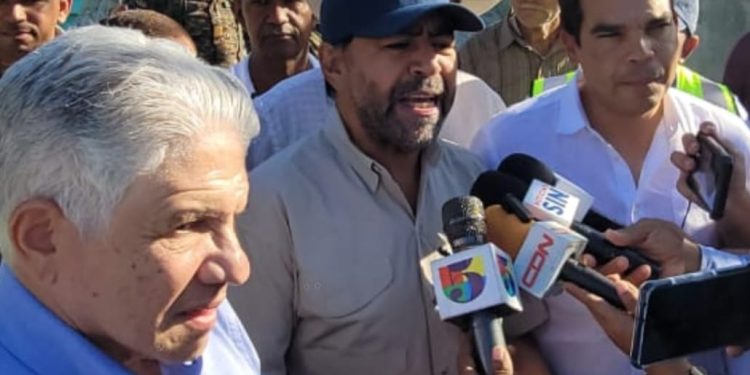 Gobierno enciende Bombas en canal la aduana para contrarrestar bloqueo de agua de Haití al río Masacre en Dajabón