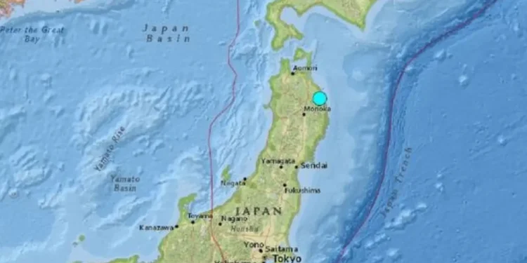Terremoto de magnitud 6 sacude el noreste de Japón