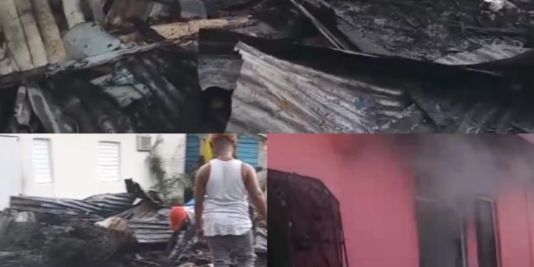 Incendio destruye cuatro casuchas en populoso sector de Puerto Plata