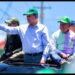 Cientos ovacionaron a Leonel Fernández durante recorrido en Montecristi y Dajabón