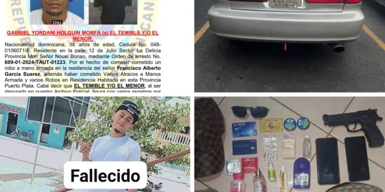 Policía mata delincuente y hiere otro que enfrentaron patrulla tras realizar asaltos en Puerto Plata