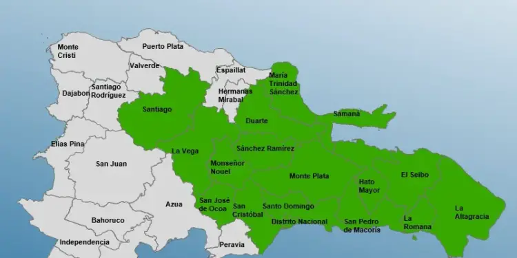 COE coloca 17 demarcaciones en alerta verde por vaguada