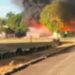 Vídeo; Incendio reduce barracones Batey Maguaca del Proyecto la Cruz Manzanillo