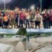 Realizan vigilia en Guananico exigiendo a las autoridades terminación de una cancha