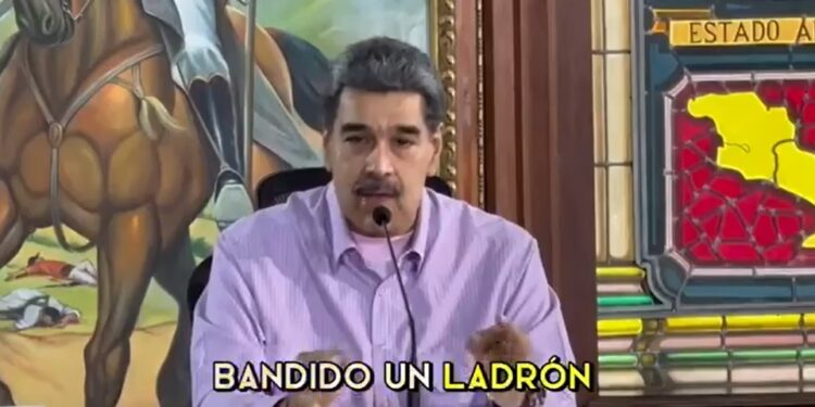 Vídeo; Maduro llama «ladrón» y «bandido» a Abinader por la confiscación de avión en República Dominicana