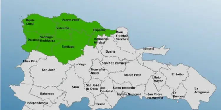 COE emite alerta verde en siete provincias por lluvias y tormentas eléctricas