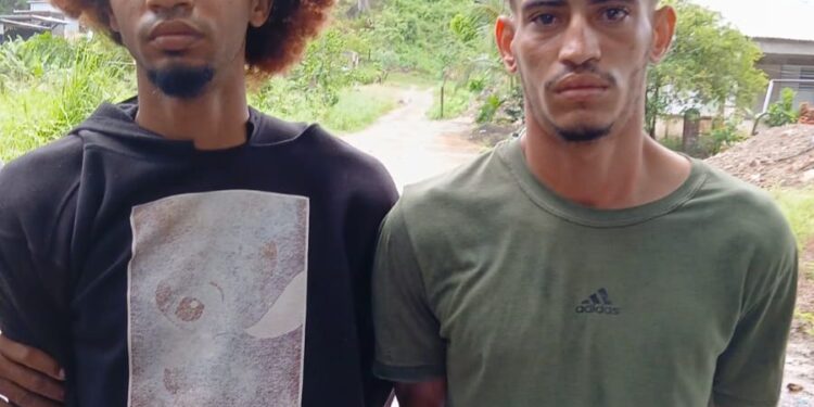 PN captura dos sujetos asaltaron mujer para quitarle celular en avenida de Puerto Plata