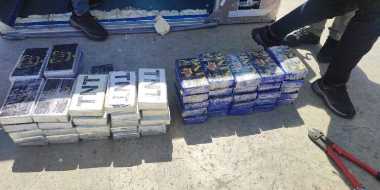 DNCD frustra envío de 62 paquetes de cocaína hacia Bruselas