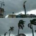 Ventarrón con lluvias dispersas derriba árboles, postes eléctricos y letreros en Puerto Plata