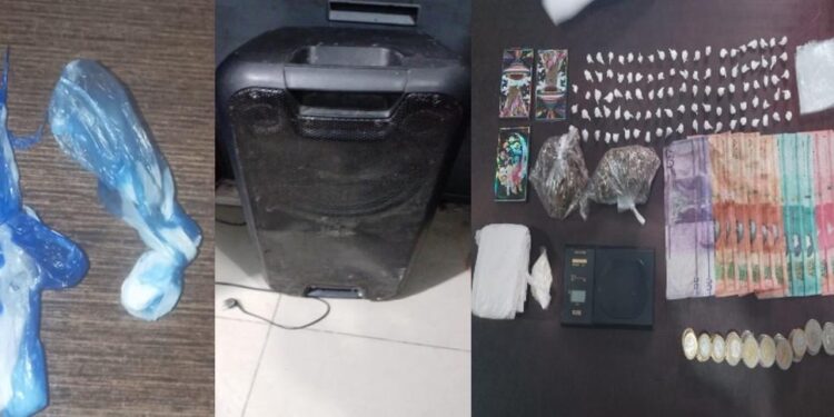 Policía desmantela dos puntos de venta de drogas en San Cristóbal y apresa tres personas