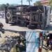 Dos muertos al descarrilarse camión y embestir motocicleta en Puerto Plata