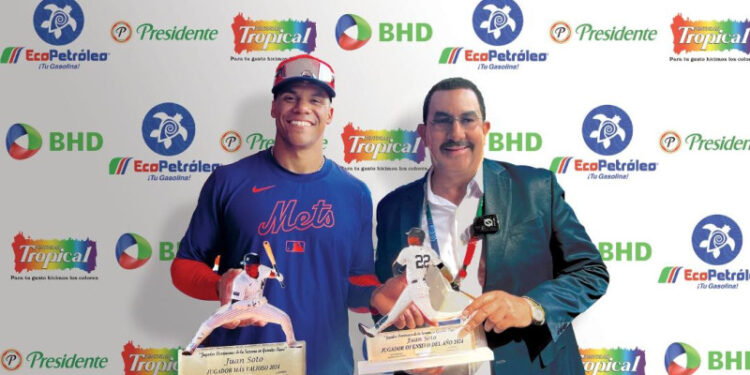 Juan Soto recibe el premio de Jugador Dominicano Más Valioso 2024