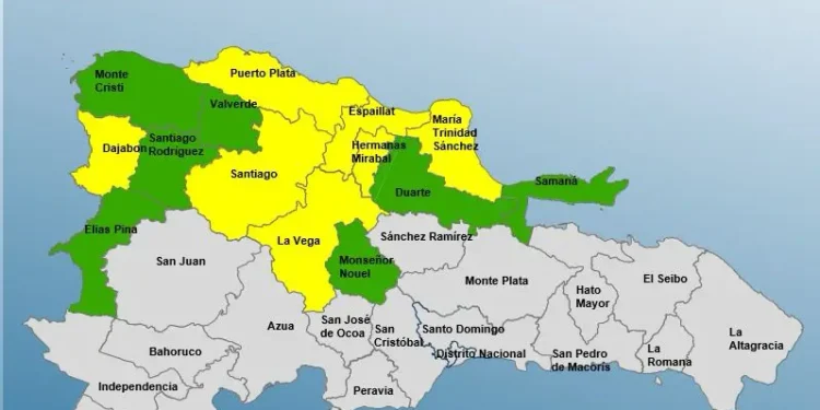 Dajabón alerta amarilla; COE eleva a 14 las provincias en alerta por intensas lluvias y vaguada Avatar Redacción