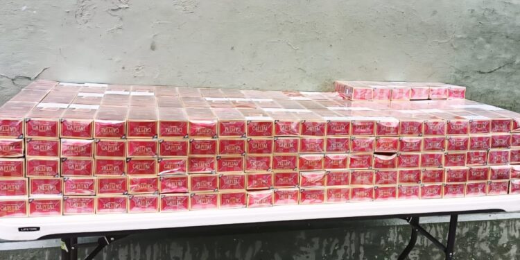 Ejército ocupa contrabando de más de 61 mil unidades de cigarrillos en la Vigía Dajabón