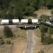 VIDEO: Descarrila un tren de carga en una ciudad de Texas