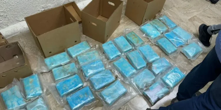 Detienen 30 paquetes de cocaína con destino a Alemania