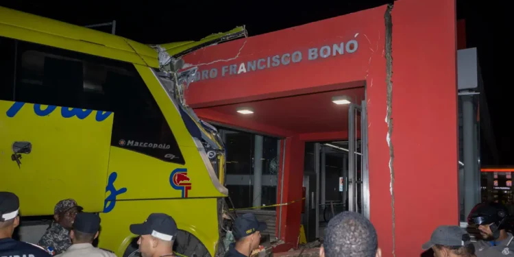 Caribe Tours responsabiliza a yipeta del choque en el Metro