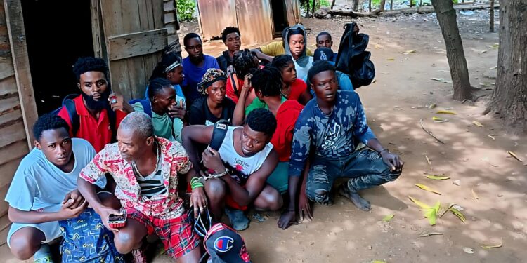 Detienen a 17 haitianos indocumentados en una vivienda abandonada en Guayubín