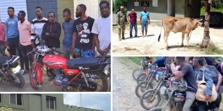 El ejército detiene varias personas por diferentes delitos en Dajabón 