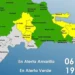 COE mantiene alerta amarilla en 6 provincias y alerta verde en 19 por fuertes lluvias