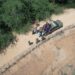 Un grupo de 21 haitianos indocumentados fue detenido durante operativo con drones realizado en Mao