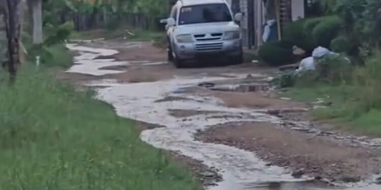 Denuncian desagüe de una parcela inunda sector habitado en Dajabón