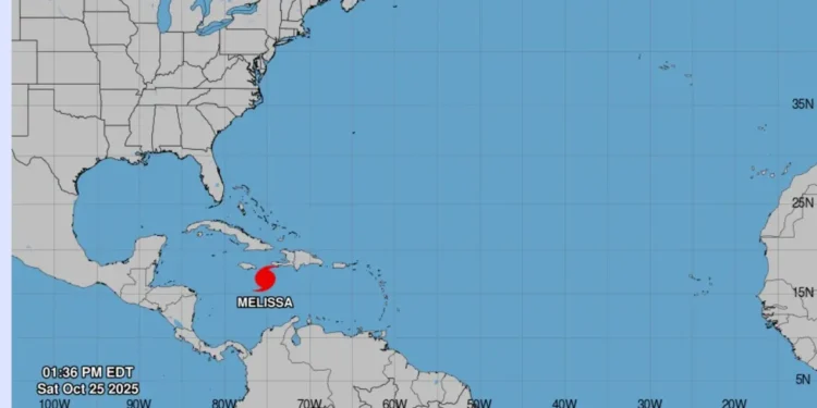 Melissa se convierte en Huracán y se intensifica en el Caribe