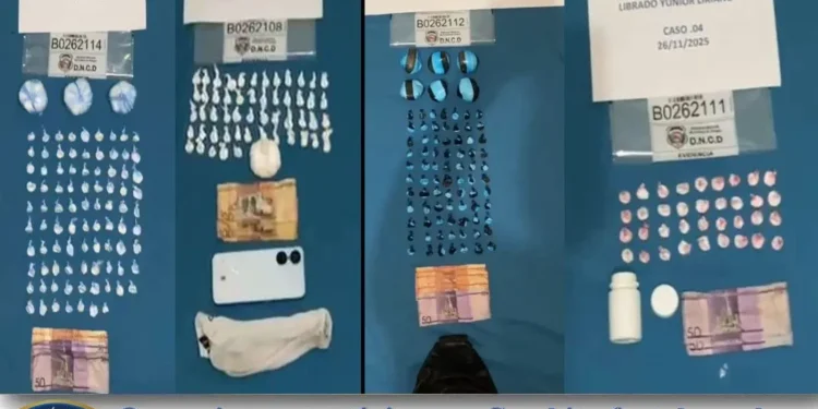 Policía apresa varias personas, incluyendo vendedores de drogas y vinculadas a una red criminal