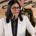 Delcy reitera que es la presidenta encargada de Venezuela tras la imagen publicada por Trump