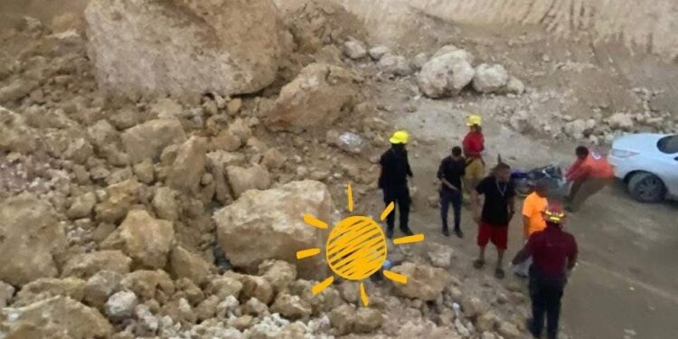 Dos fallecidos y otro lesionado de gravedad en derrumbe mina