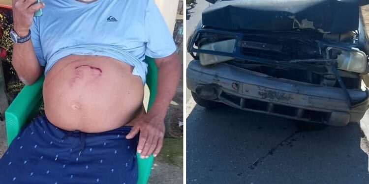 Accidente deja una persona lesionada en carretera de Montecristi