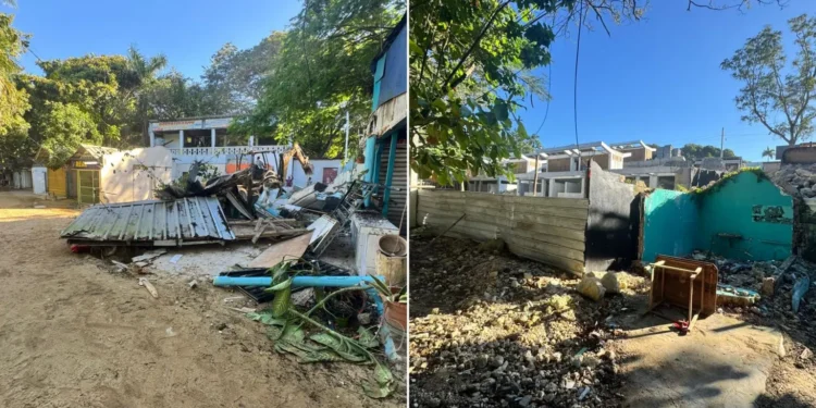 Derribo de locales en playa Sosúa por parte de URBE genera protesta